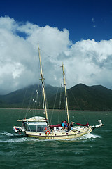 Image showing white yacht