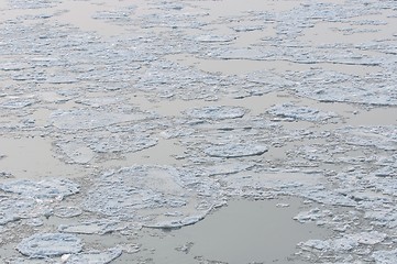 Image showing Cold chilly ice on the water