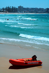 Image showing surf rescue