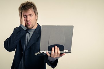 Image showing Young man in business suit