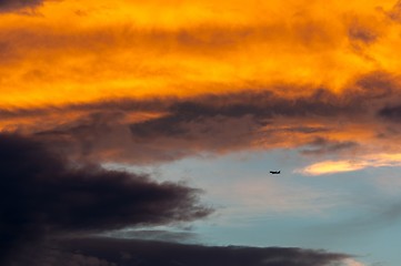 Image showing Dramatic sky with clouds