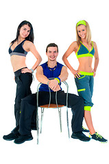 Image showing group of proud fitness instructors