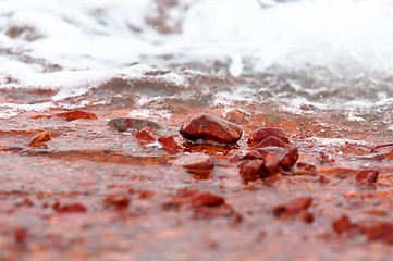 Image showing Polluted water flowing