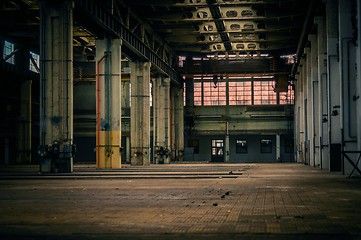 Image showing An abandoned industrial interior