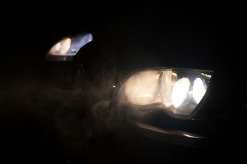 Image showing Car Headlights of a car