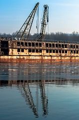 Image showing Photo of an industrial ship