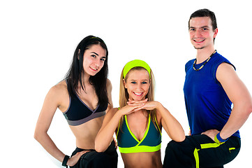 Image showing group of proud fitness instructors