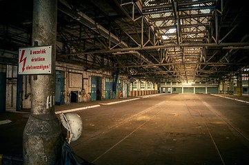 Image showing An abandoned industrial interior