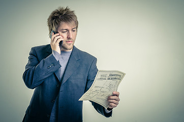 Image showing Young man in business suit