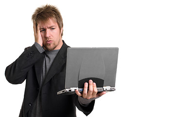 Image showing Young man in business suit