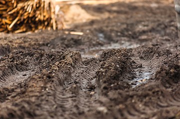 Image showing wet mud with blurs