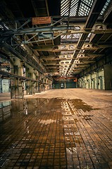 Image showing An abandoned industrial interior