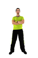 Image showing Young fitness instructor