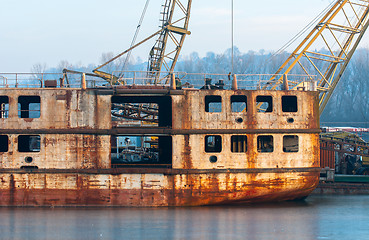 Image showing Photo of an industrial ship