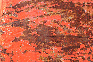 Image showing Closeup photo of some rusty surface