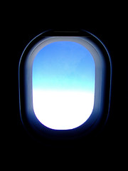 Image showing Airplane window