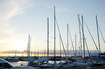 Image showing Sailing boats