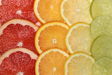 Image showing Citrus fruits background