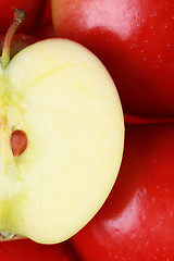 Image showing Half an apple