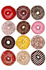 Image showing Collection of donuts