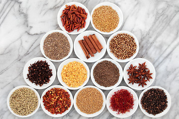 Image showing Spice and Herb Selection