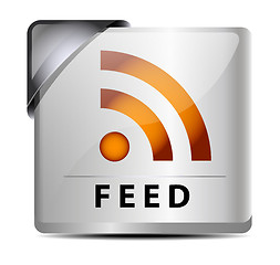 Image showing RSS Feed button/icon