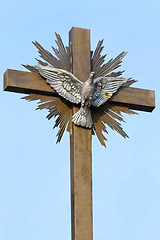 Image showing Peace Dove Cross