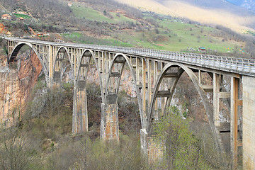 Image showing Djurdjevica Tara Bridge