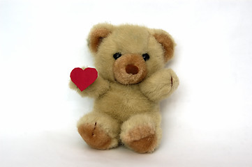 Image showing Teddy with a heart