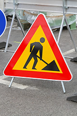 Image showing Road works