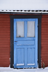 Image showing Blue doors