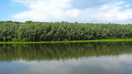 Image showing a beautiful landscape with river