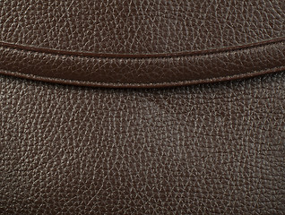 Image showing Background of real leather