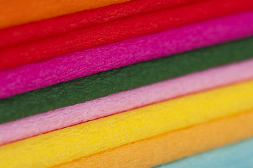 Image showing Multicolored papers