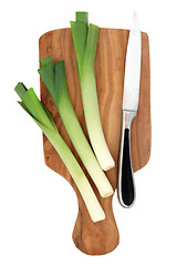 Image showing Leeks