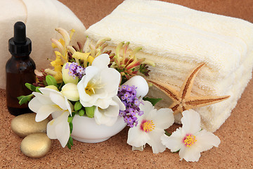 Image showing Flower Spa Treatment