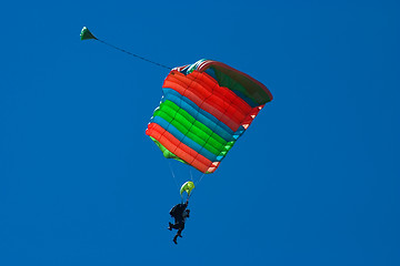 Image showing Skydivers tandem