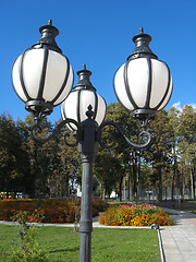 Image showing Lanterns in city park