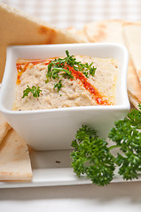 Image showing moutabal baba ghanoush eggplant dip