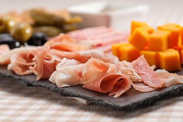 Image showing assorted cold cut platter