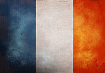 Image showing Grunge French Flag