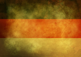 Image showing Grunge German Flag