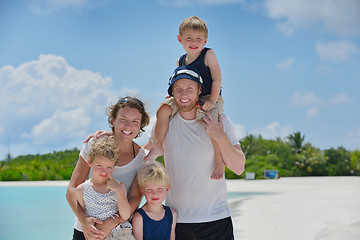 Image showing happy family on vacation