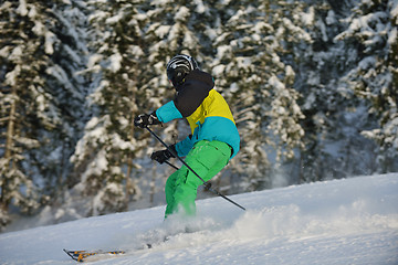 Image showing winter  people fun and ski