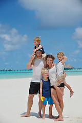 Image showing happy family on vacation