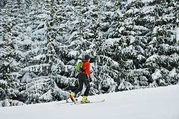 Image showing winter  people fun and ski