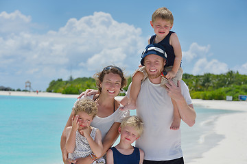 Image showing happy family on vacation