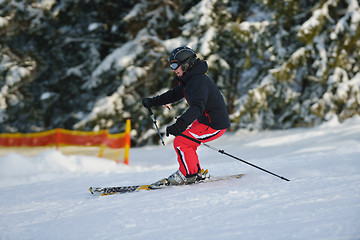 Image showing winter  people fun and ski