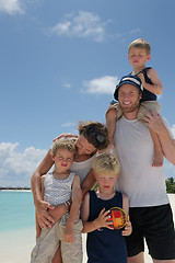 Image showing happy family on vacation