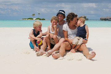 Image showing happy family on vacation